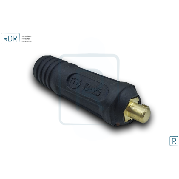 Conector Engate Rápido 9Mm Cabo Macho - 10 A 25Mm