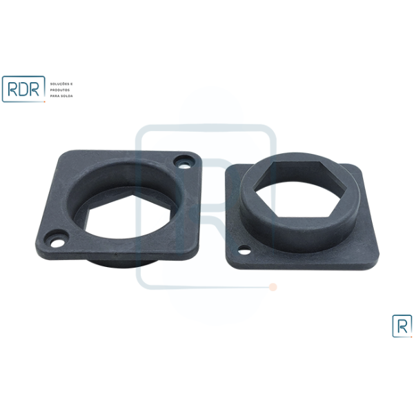 Flange Do Euro Sextavado Base Quadrada